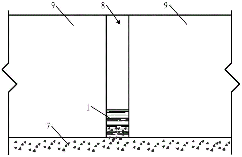Stone pavement filling structure and its construction method