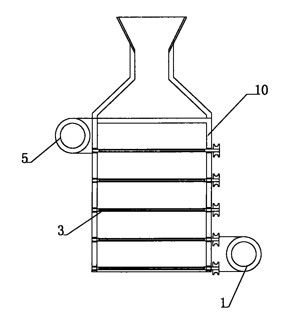 Method and device for preheating batch by using waste heat of fume from pure-oxygen combustion glass furnace