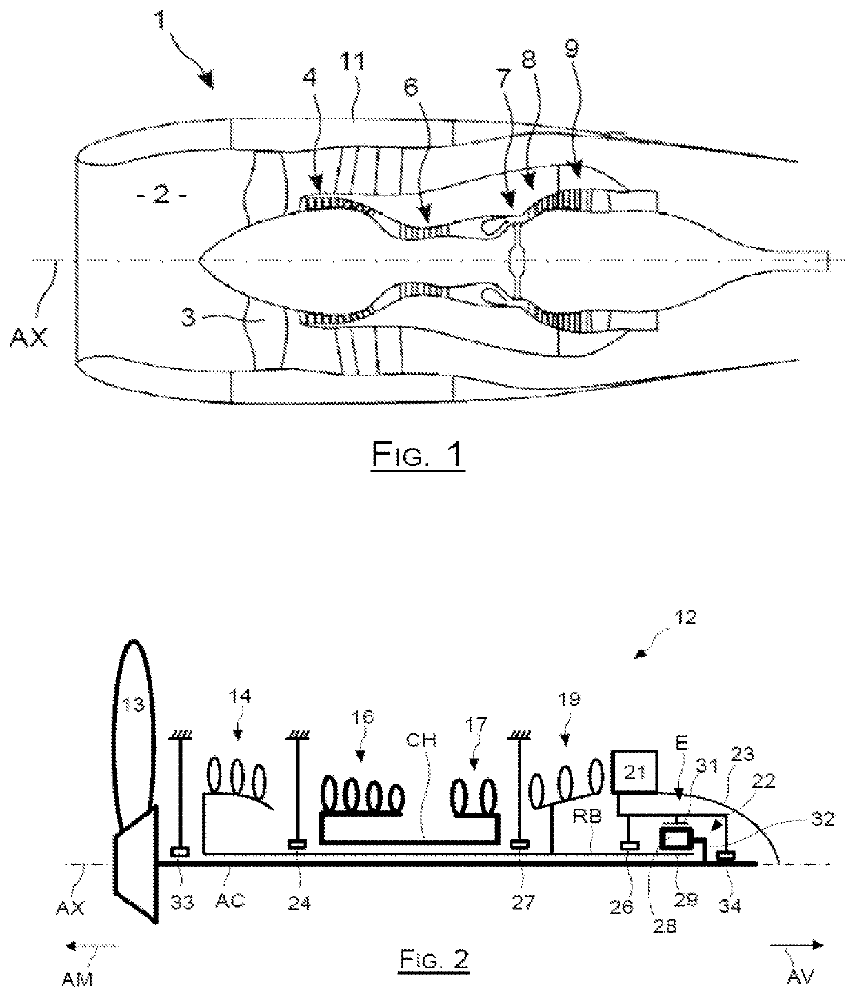 Double-flow turbojet engine assembly with epicycloidal or planetary gearbox