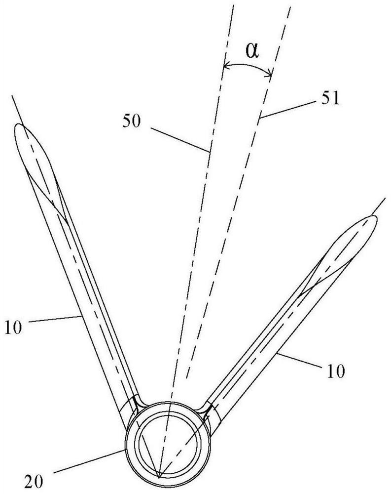 Wake-adaptive efficient shaft support structure