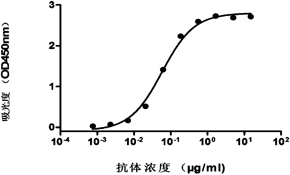 Monoclonal antibody specially combined with AXL