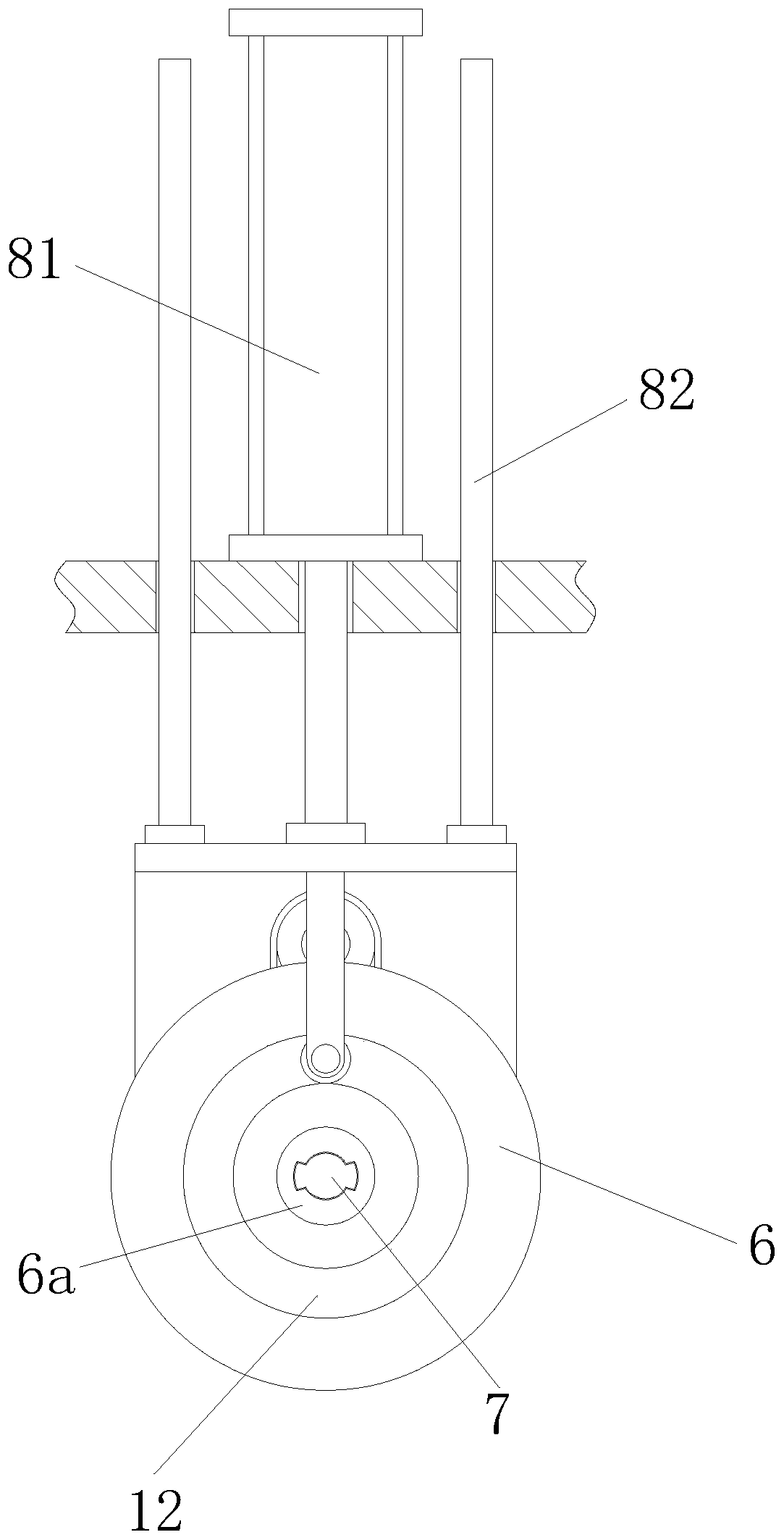 Device for conveniently demounting damaged graphite guide tube