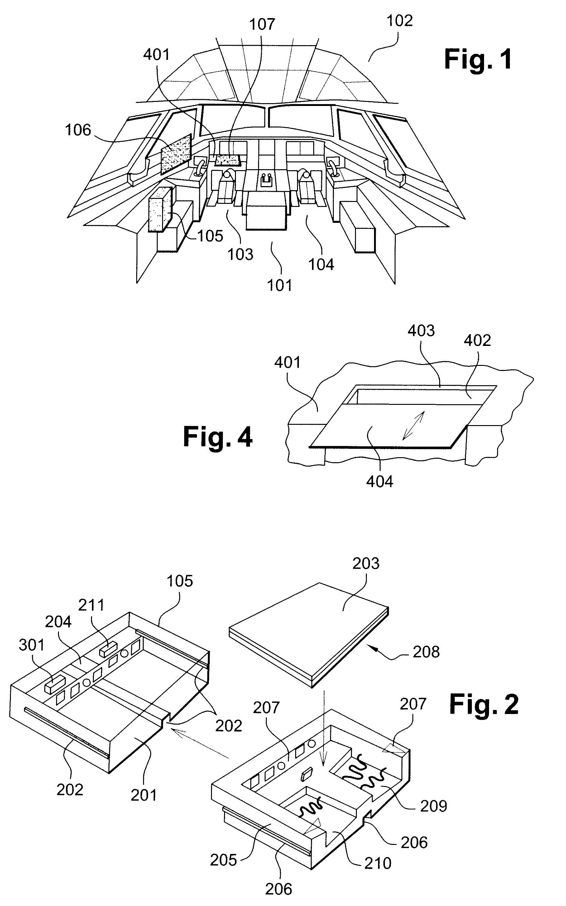 Device for the Integration of a Laptop Computer into an Aircraft