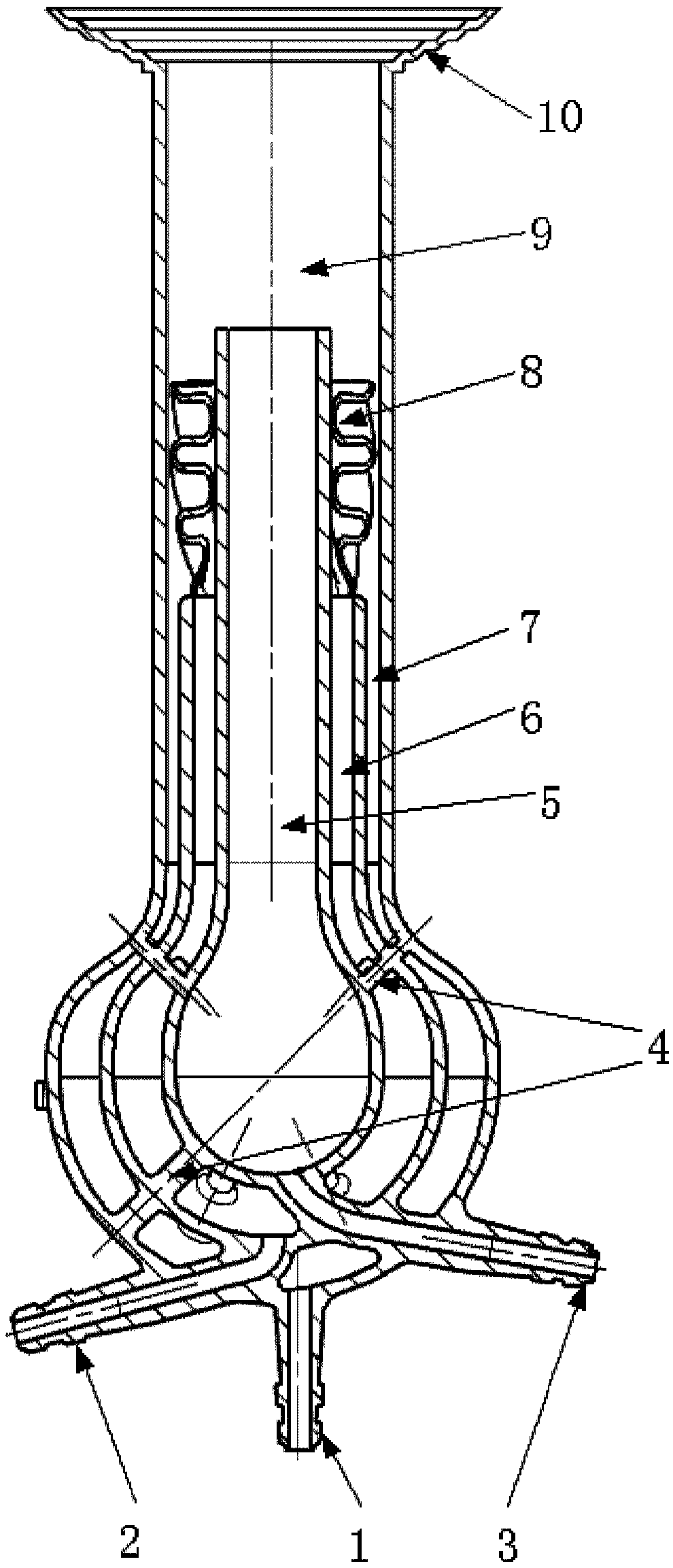 Nozzle, nozzle array and burner for widening tempering margin