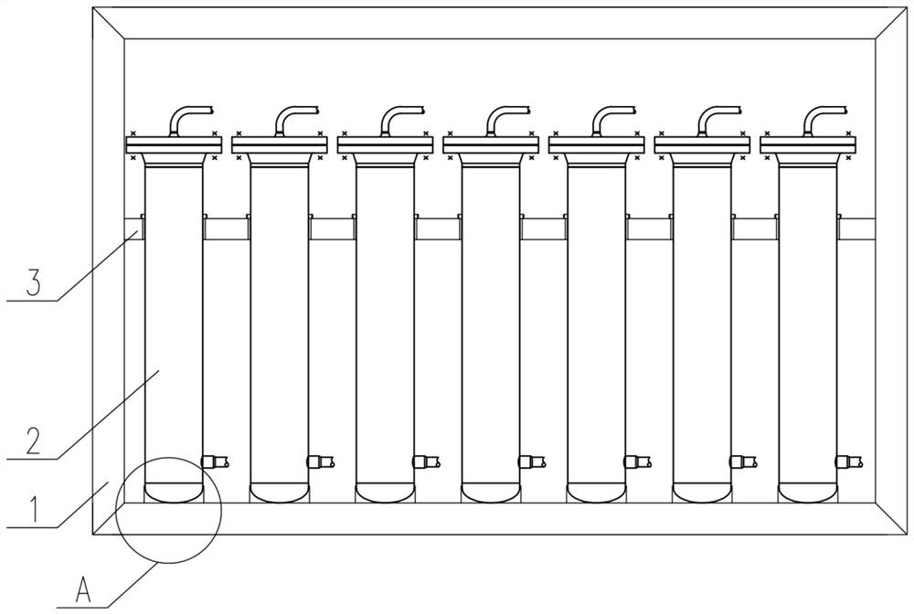 Container grid and method for pressure swing adsorption