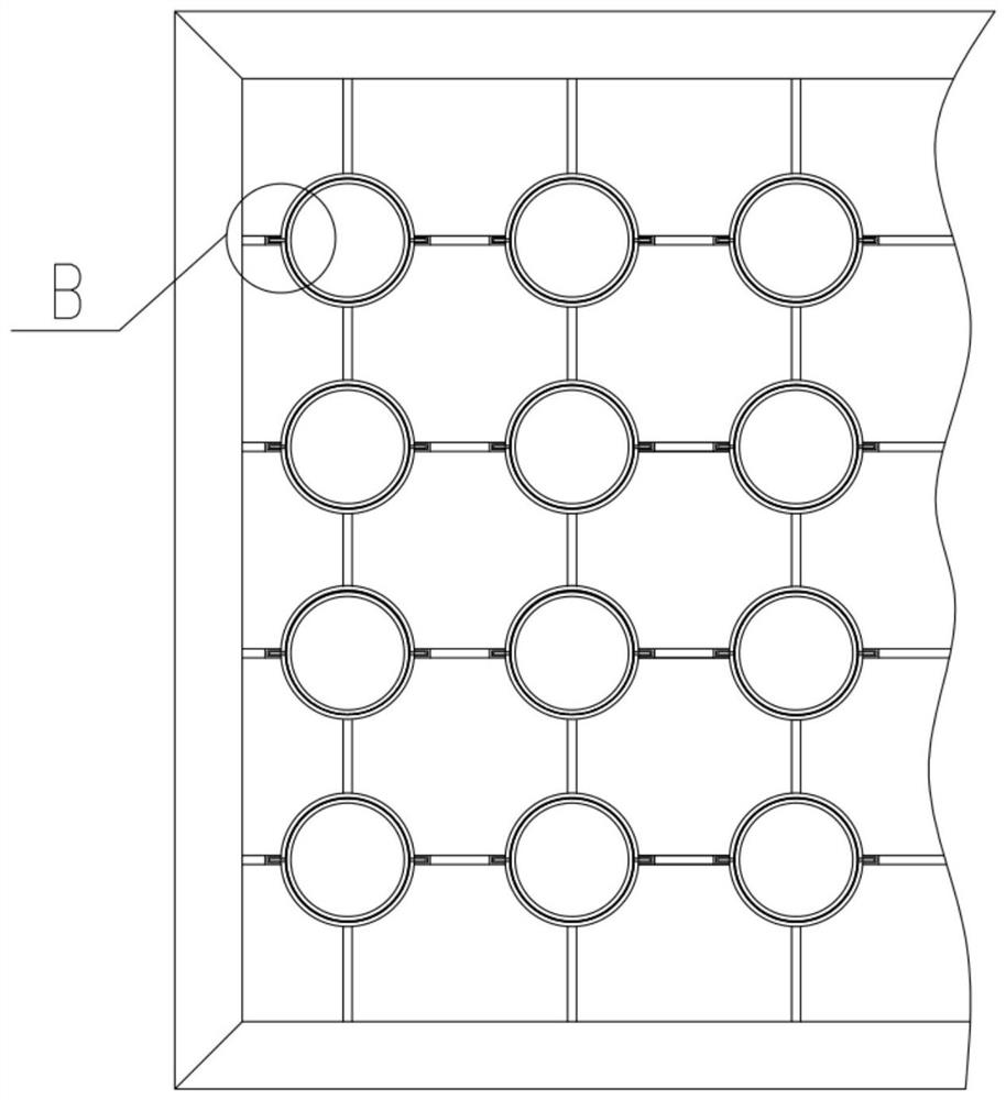 Container grid and method for pressure swing adsorption