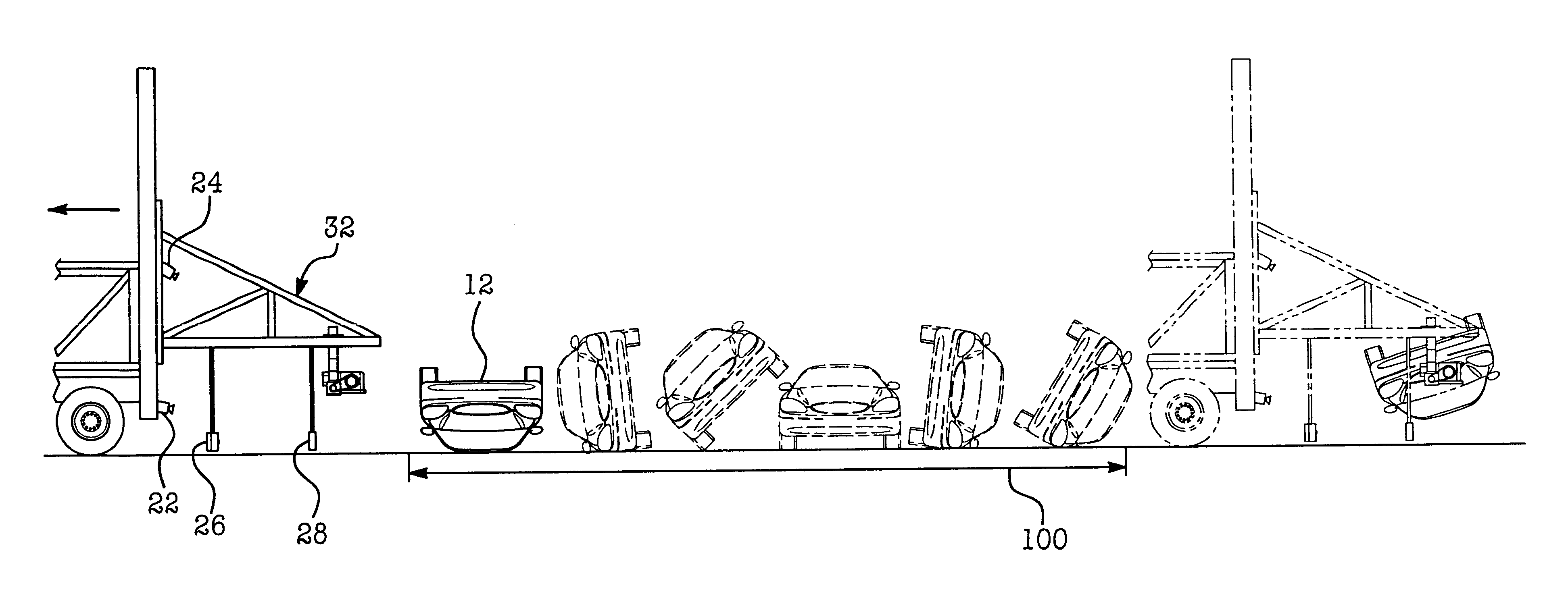 Apparatus and method for vehicle rollover crash testing