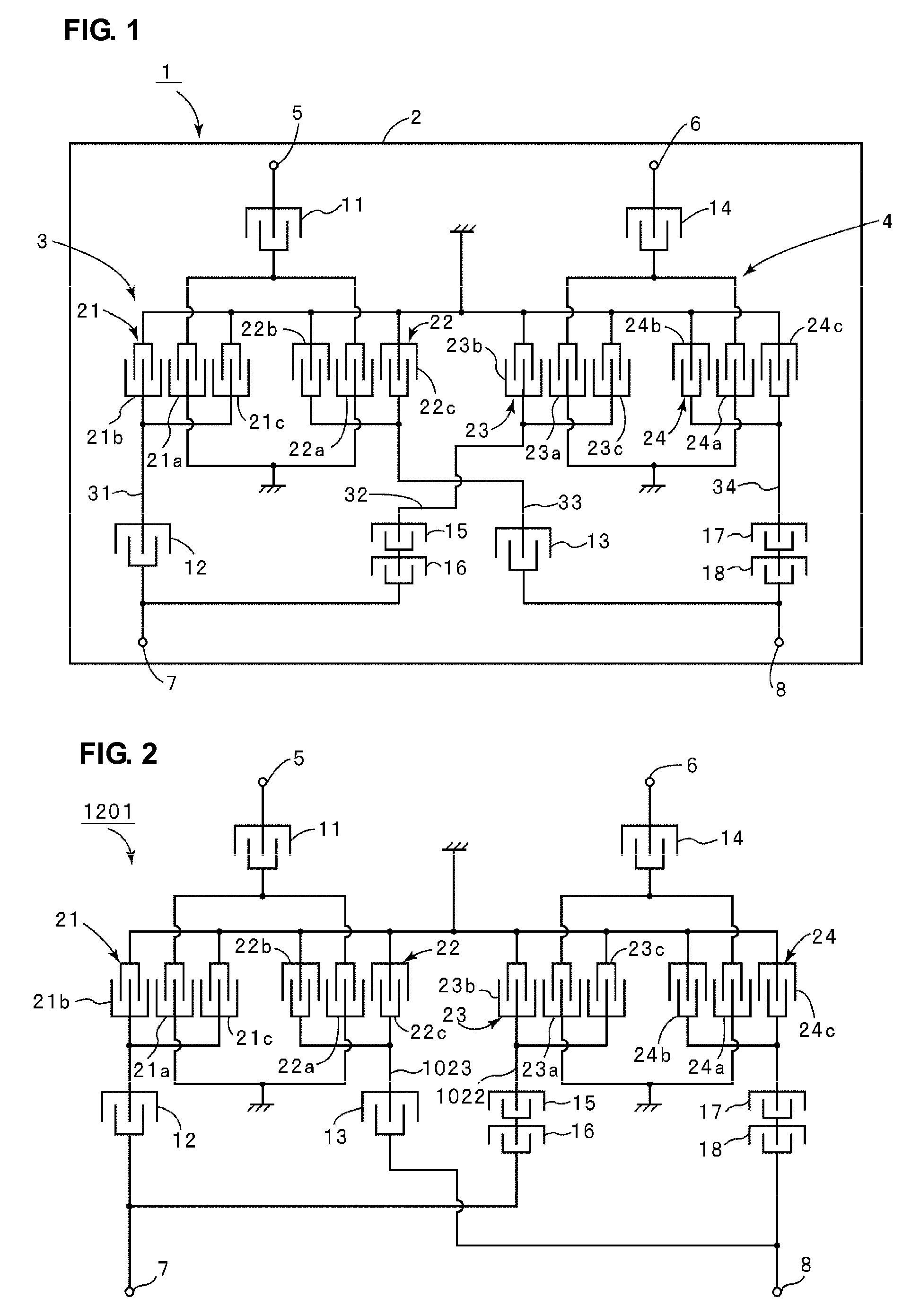 Acoustic wave filter apparatus