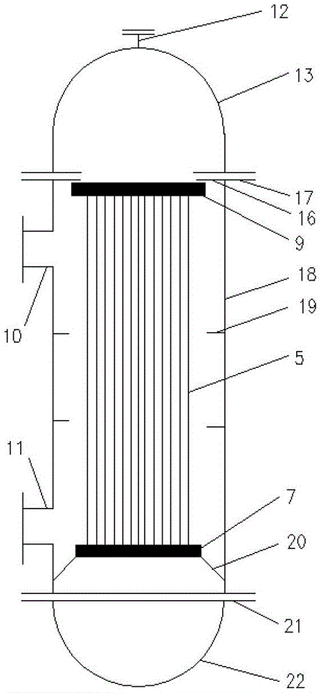 Industrial scale seawater desalination process and device