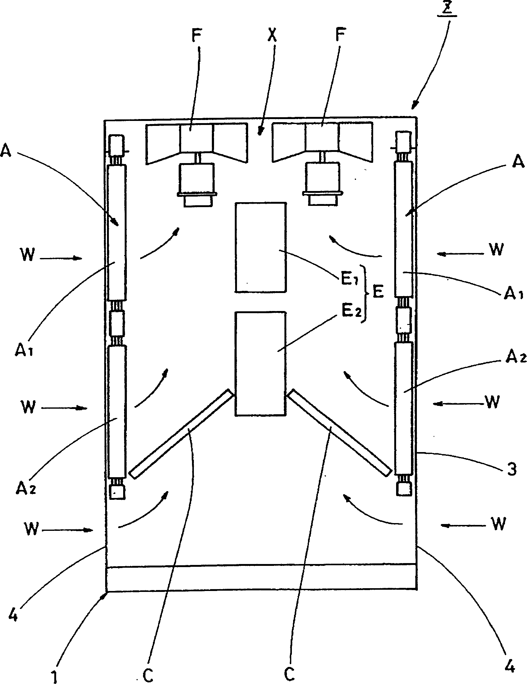 Air-cooled absorption type refrigerating plant