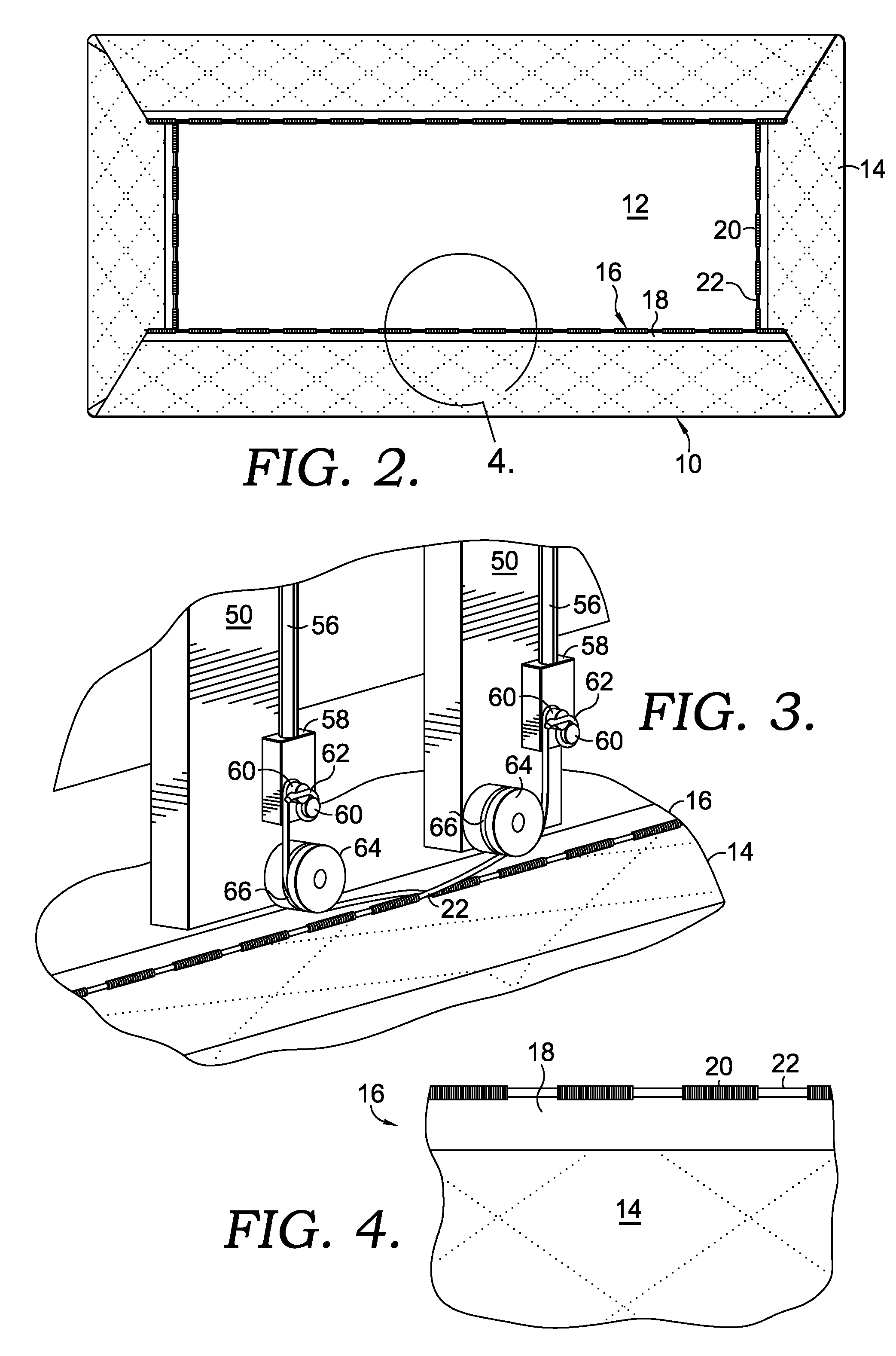 Apparatus and method for upholstering box springs