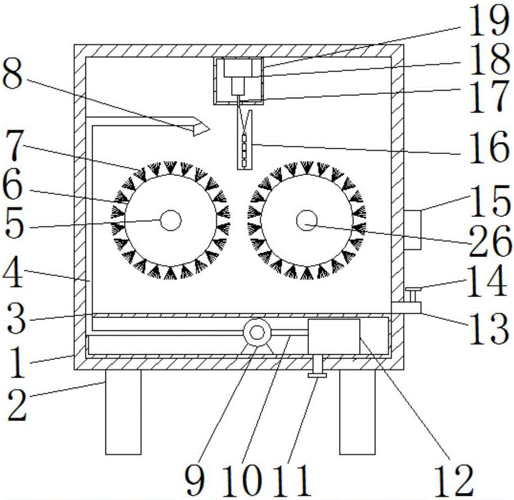 Medical apparatus cleaning device