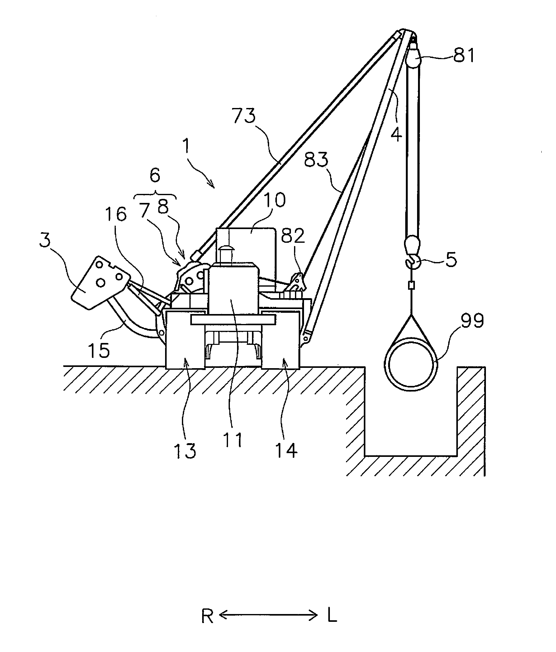 Winch for pipelayer and pipelayer equipped with same