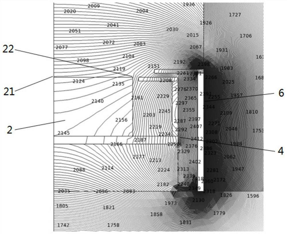 Mold for growing large-size gallium oxide crystals by edge-defined film-fed growth and growth method