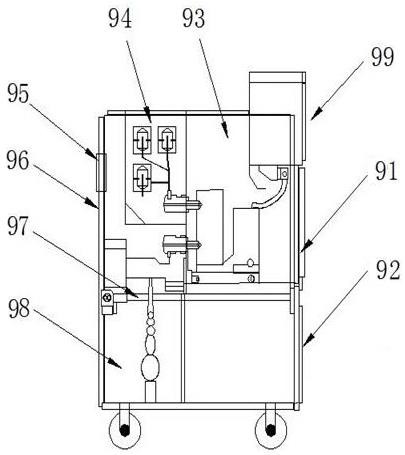 Interlocking device of grounding switch and front lower door in switch cabinet and switch cabinet