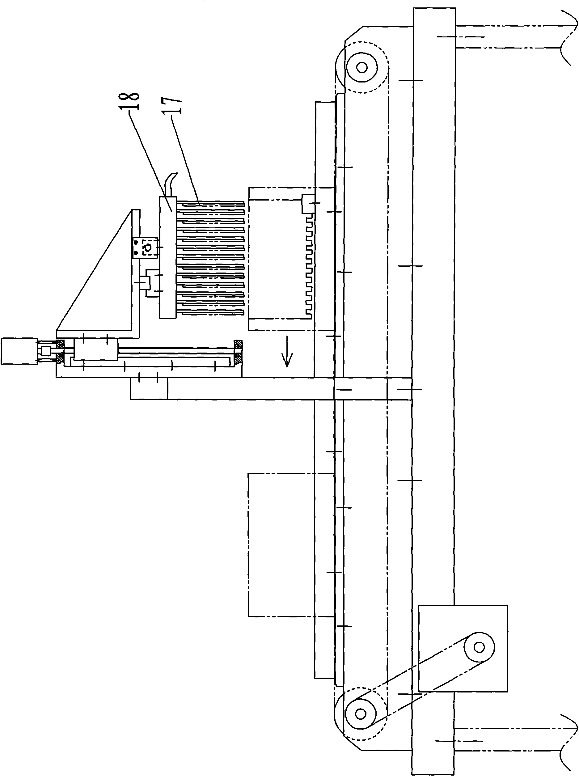 Portal type silicon chip transfer mechanism