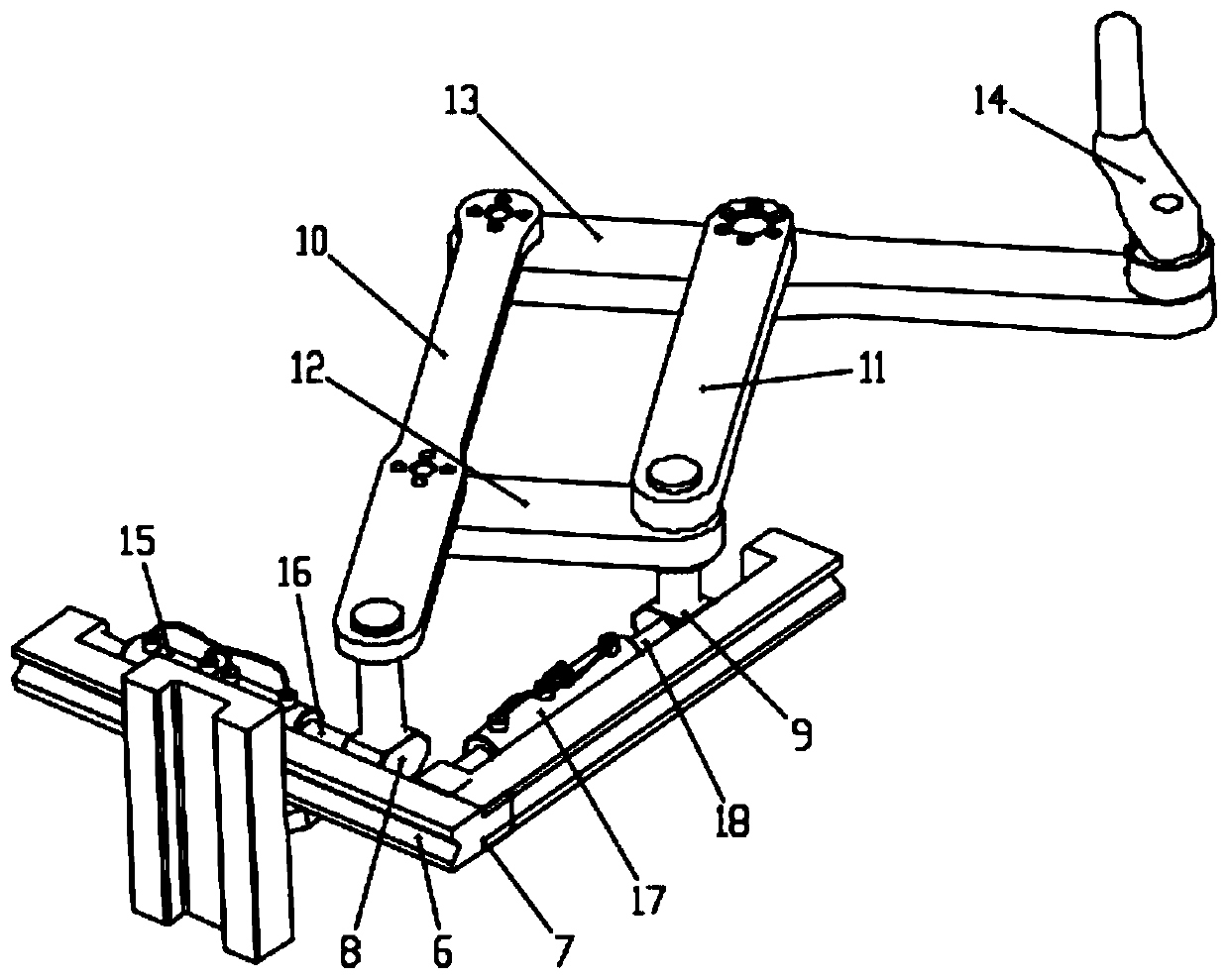 Method for generating mirror image motion and mirror image motion device