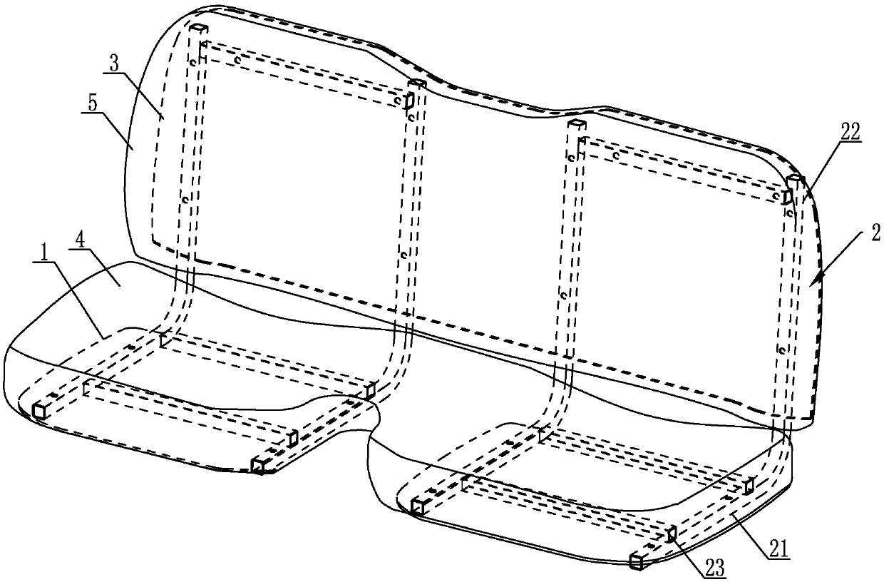 Light-weighted simple agricultural car seat