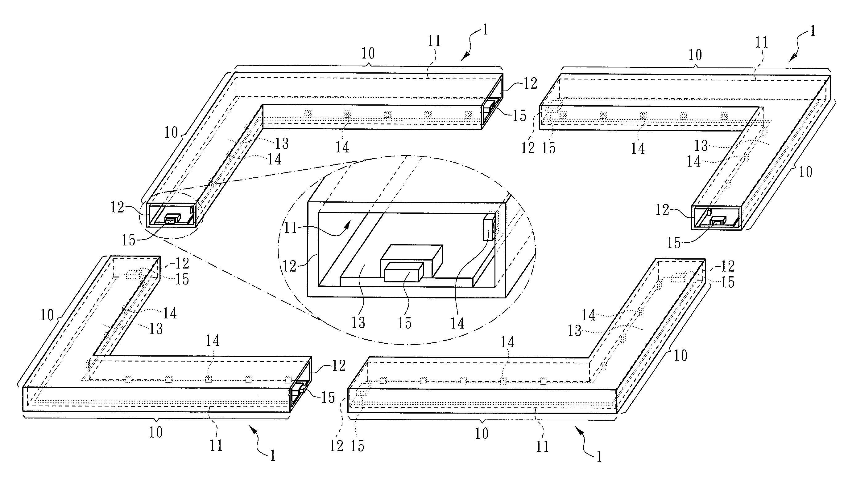 Assembling infrared touch control module