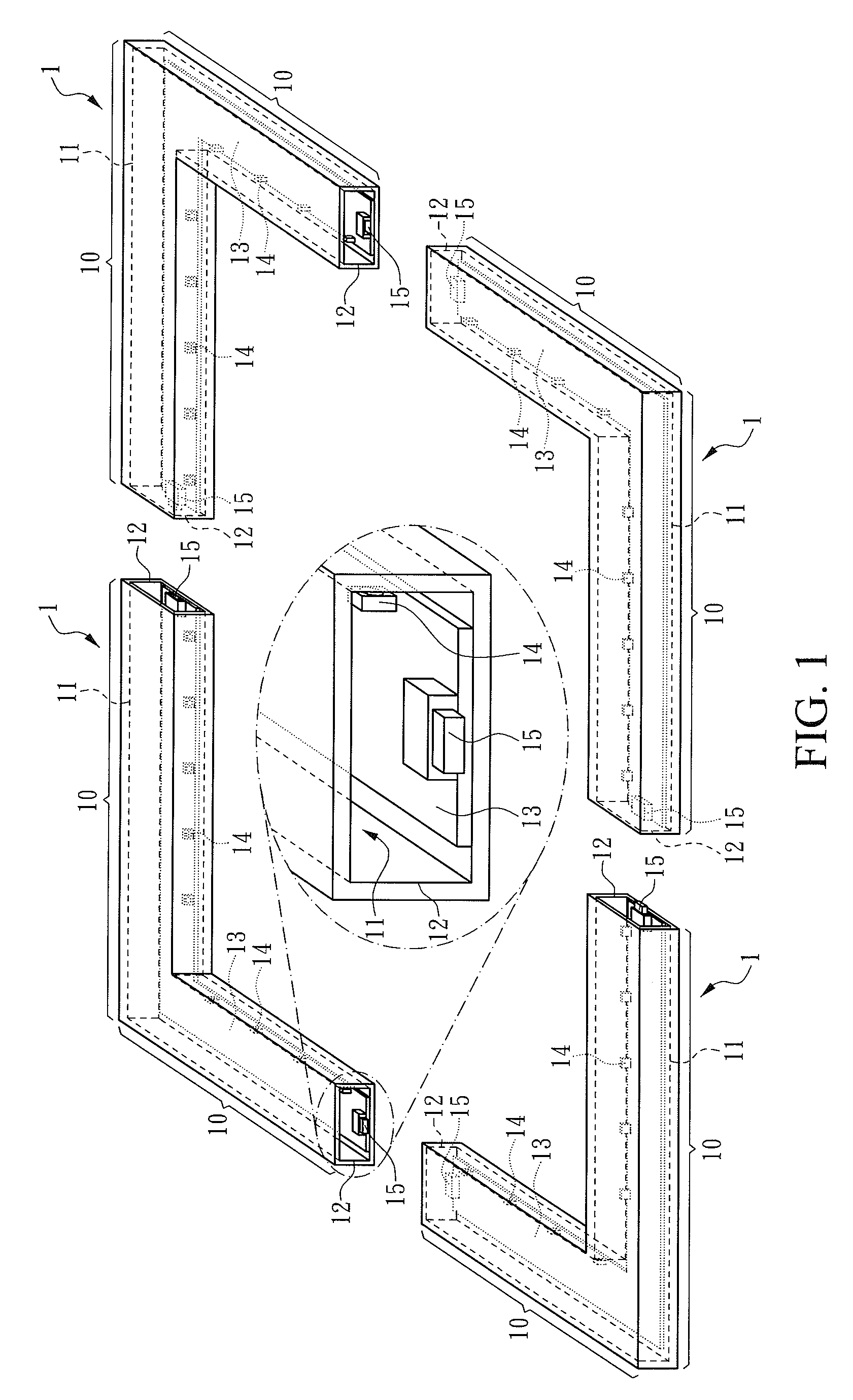 Assembling infrared touch control module