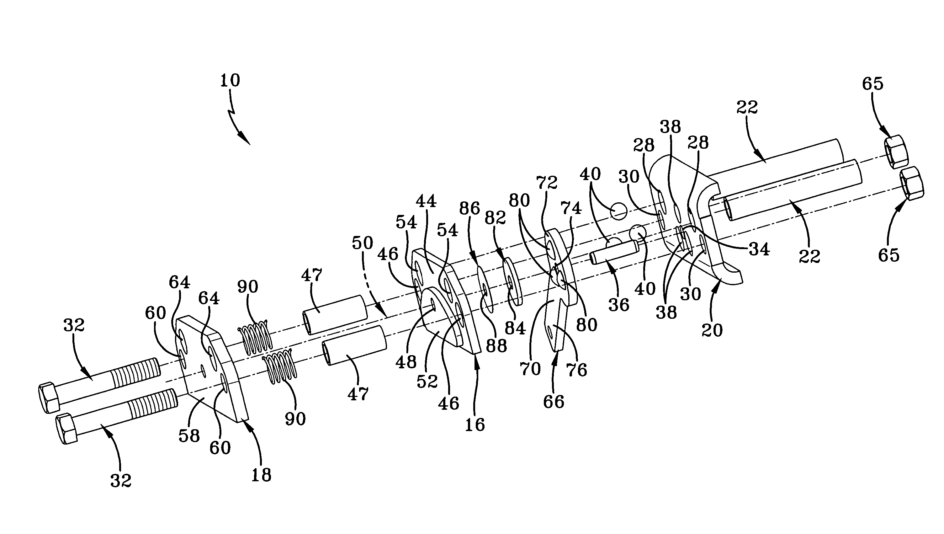 Ball ramp caliper brake