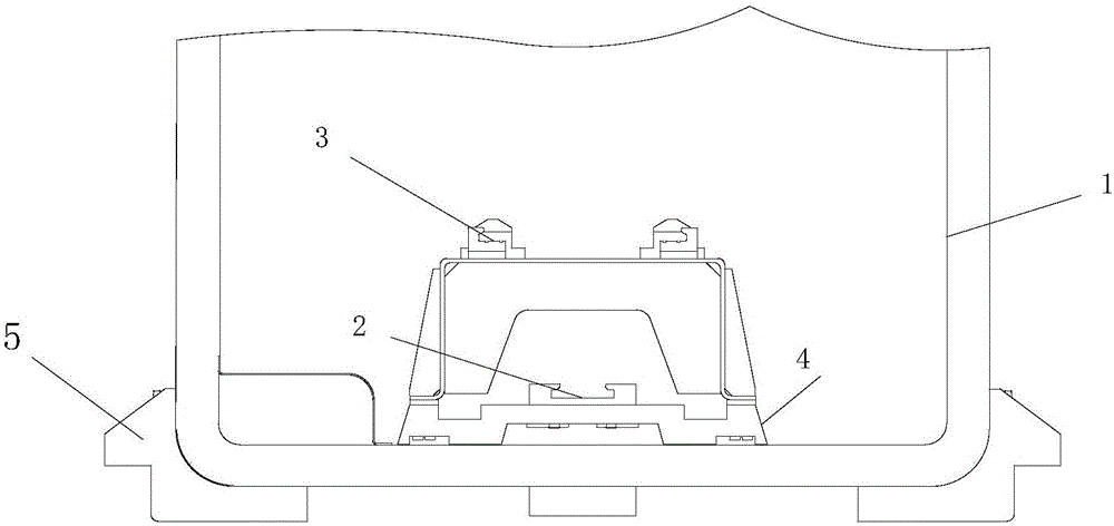Guide rail assembling technological method for large composite box