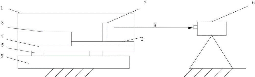 Guide rail assembling technological method for large composite box