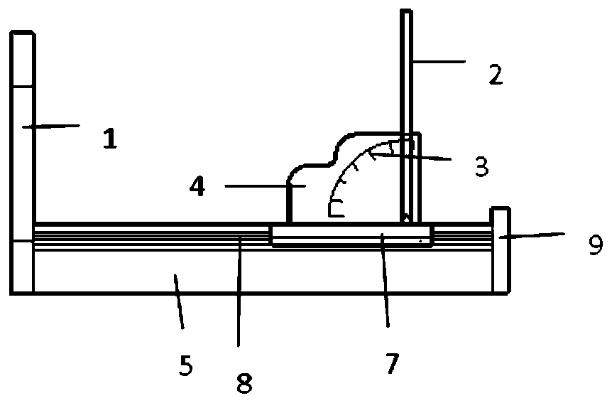 A measuring device and measuring method for the inclination angle of rock core fracture