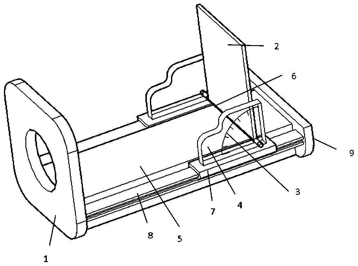 A measuring device and measuring method for the inclination angle of rock core fracture