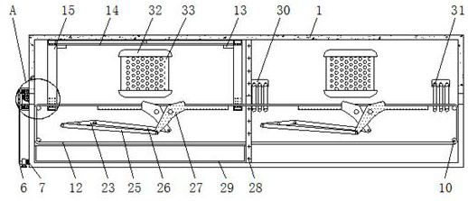 Environment-friendly building material drying and spraying device with pre-cleaning function