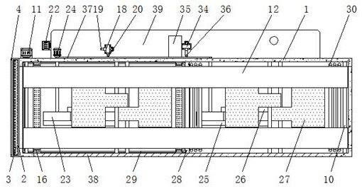 Environment-friendly building material drying and spraying device with pre-cleaning function