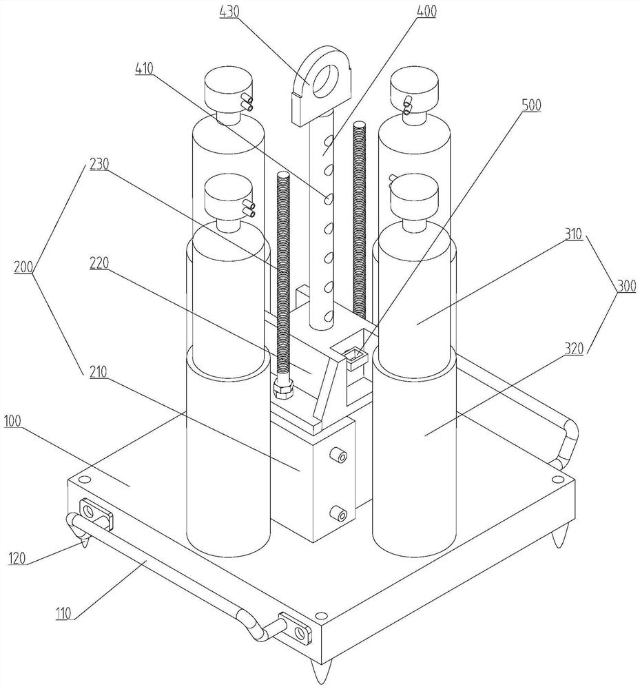 Pneumatic bolt quick disassembly equipment