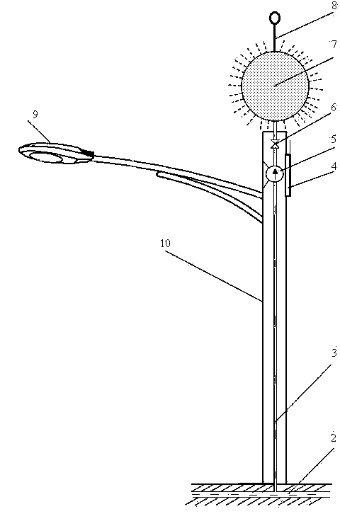 Haze treating and lighting integrated device