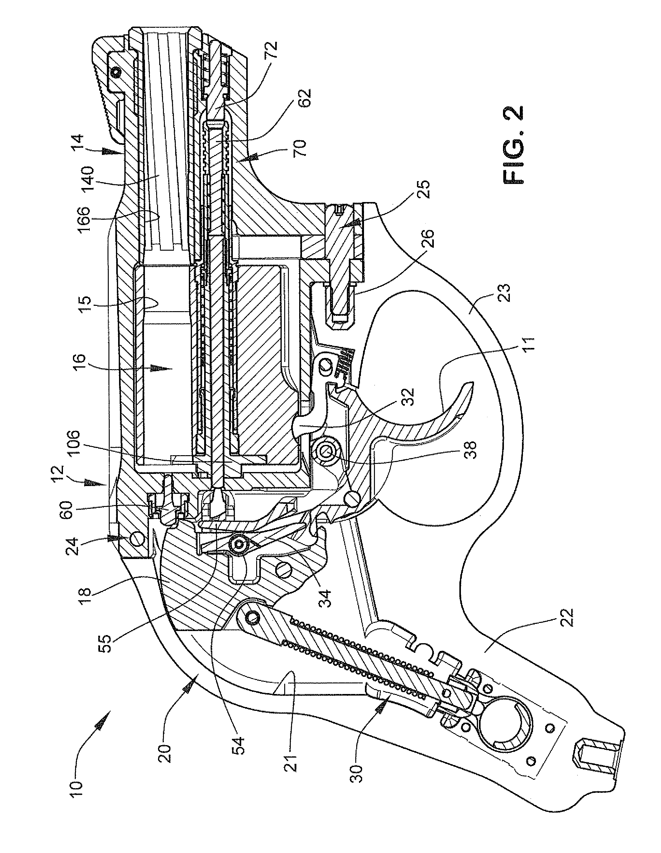 Cylinder latching mechanism for revolver