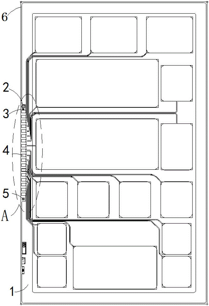 Mistake proofing crimping production method of display panel, structure of display panel, and display panel