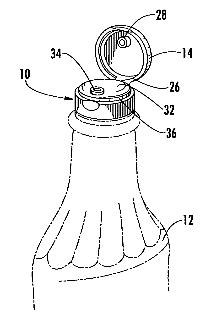 Dispensing closure having complete peripheral seal