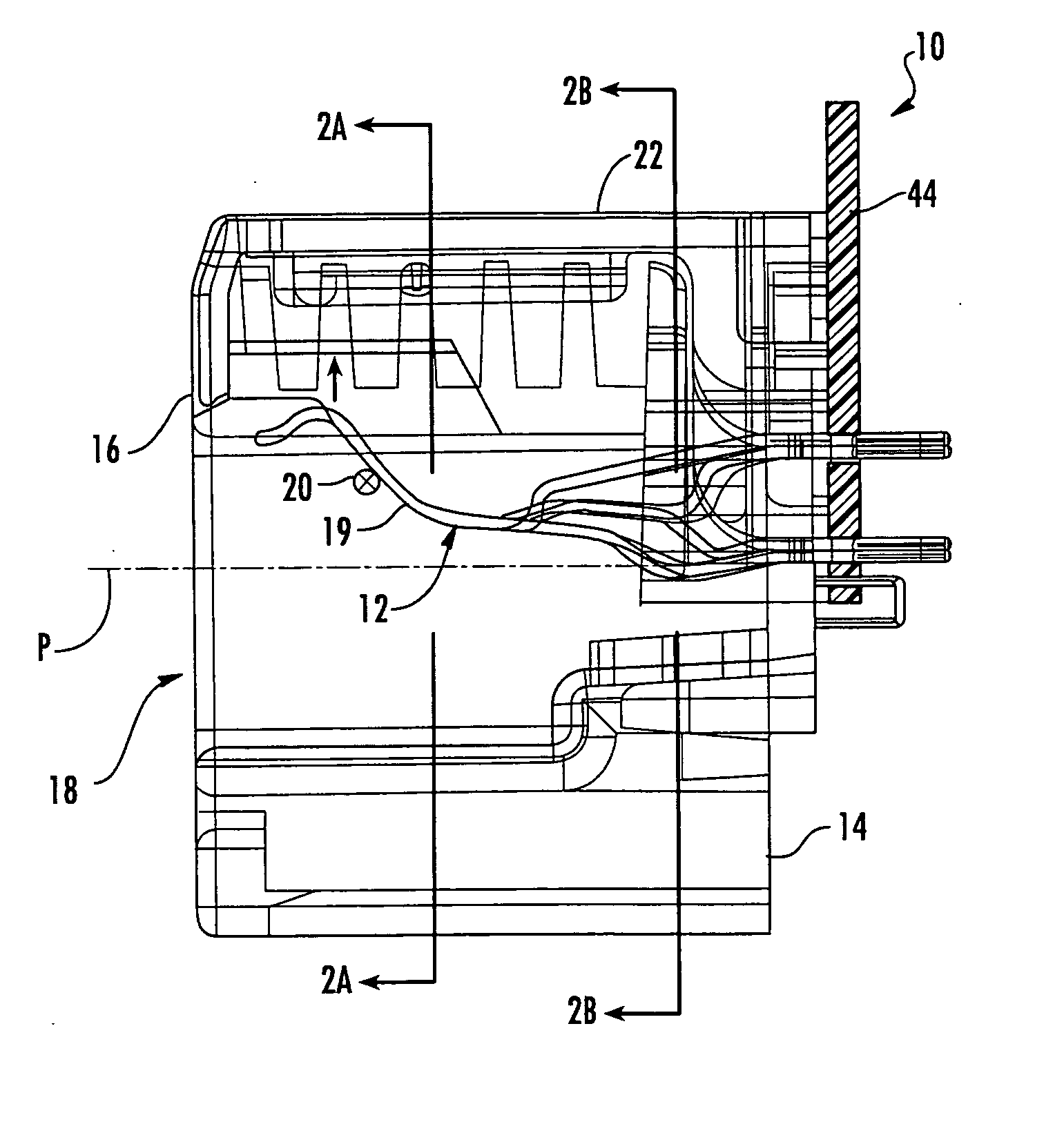 Communications connector with leadframe contact wires that compensate differential to common mode crosstalk