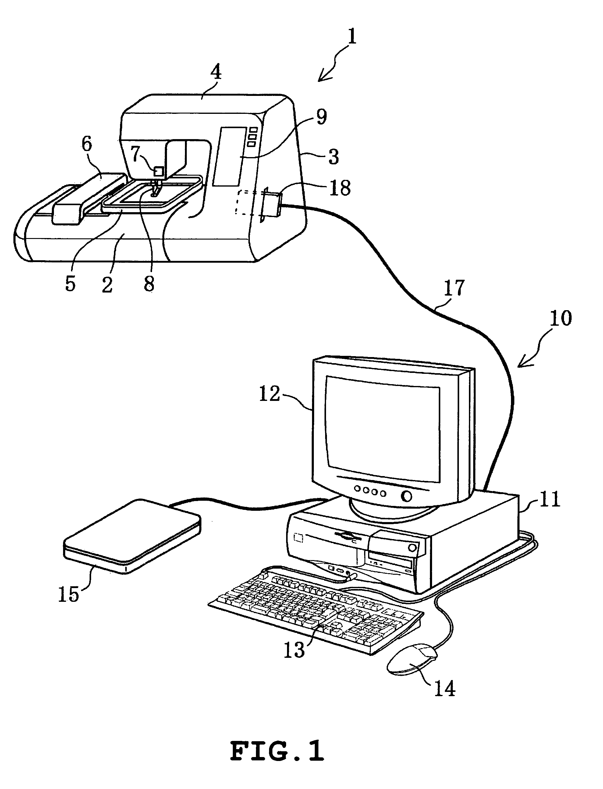 Embroidery data producing device and embroidery data producing control program stored on computer-readable medium