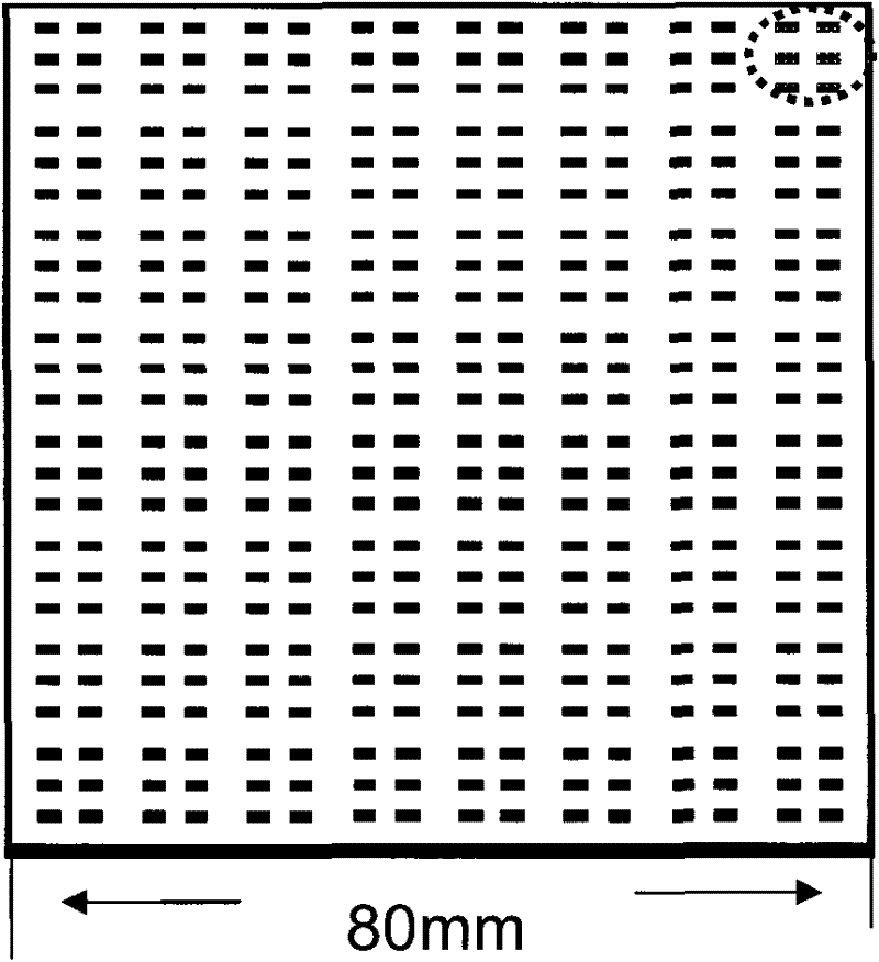Large-area organic thin film transistor array preparation method compatible with roll-to-roll technology