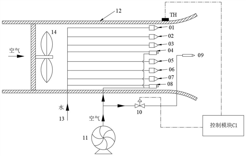 Snow maker with high snow making rate and control method and working method thereof