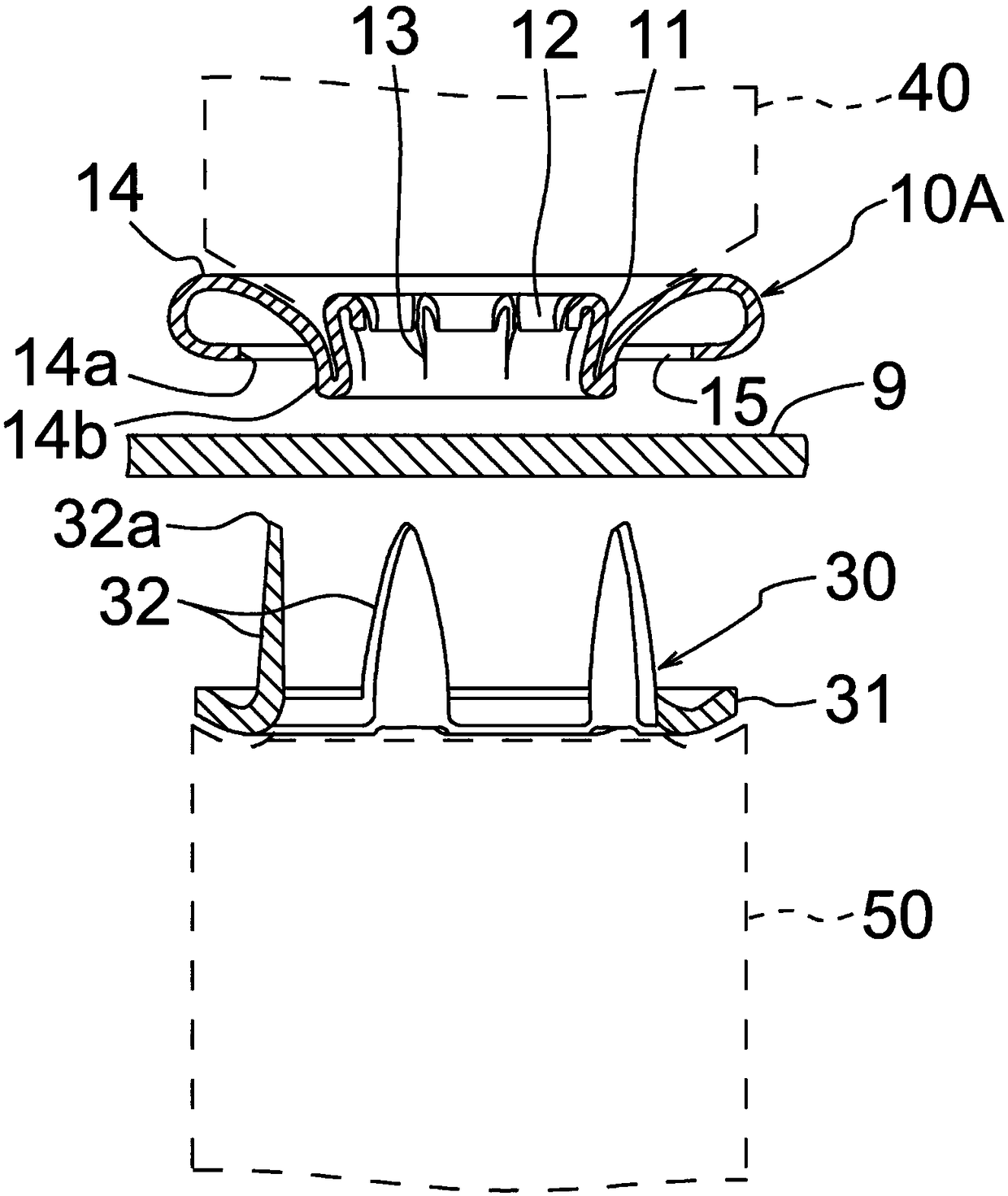 Snap button attachment inspection apparatus