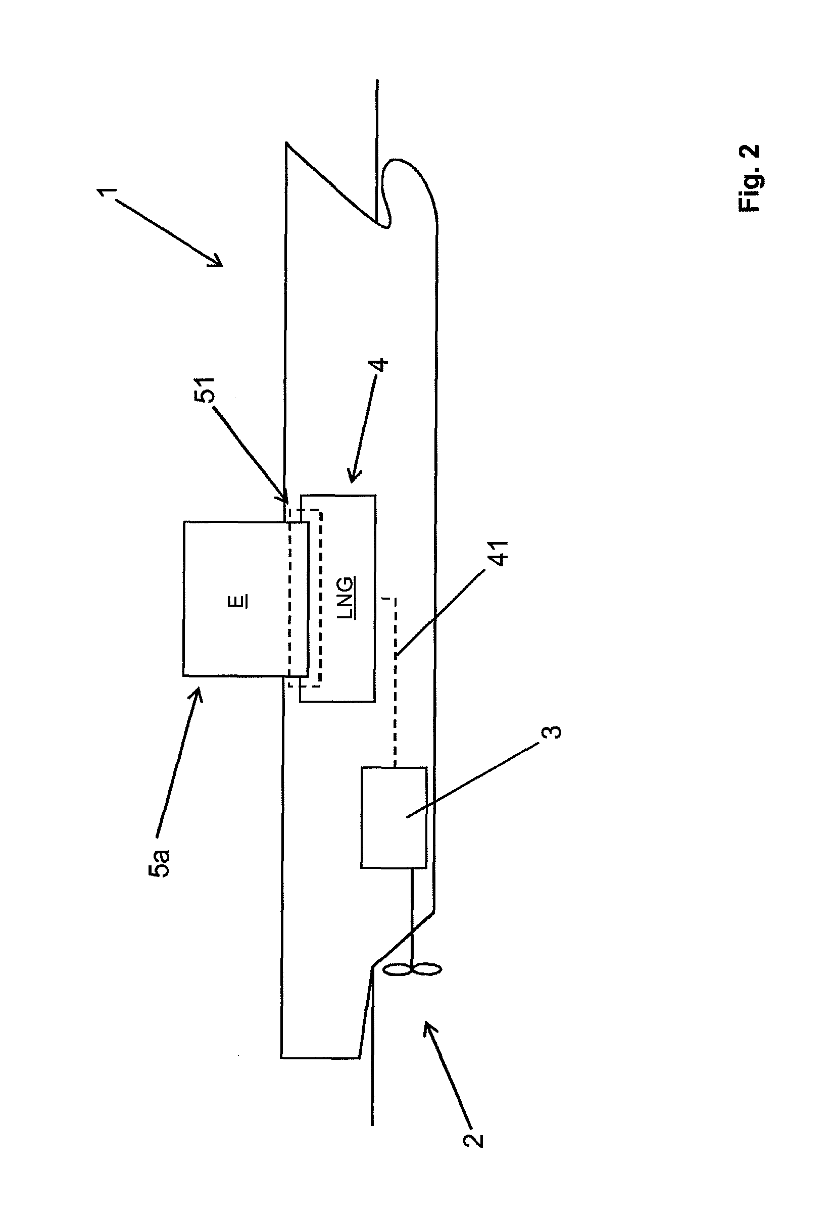 Method for operating an LNG fuelled marine vessel and a corresponding marine vessel