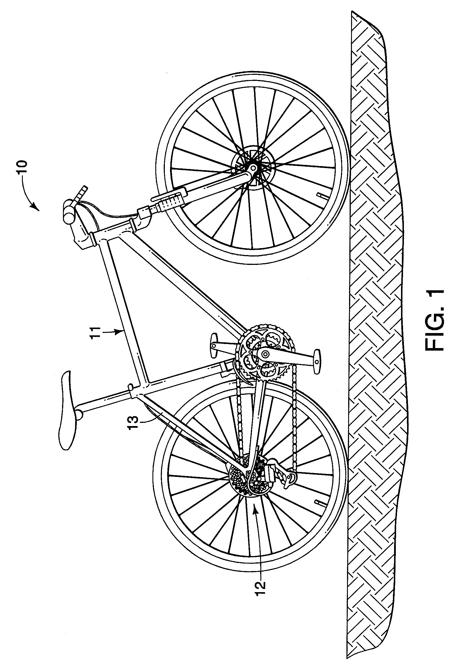 Bicycle component securing structure