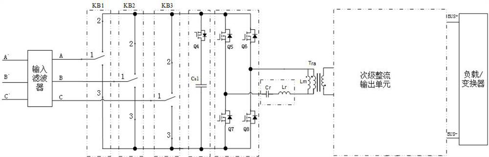 Non-input energy storage inductance soft switching isolation type three-phase PFC converter and control method thereof