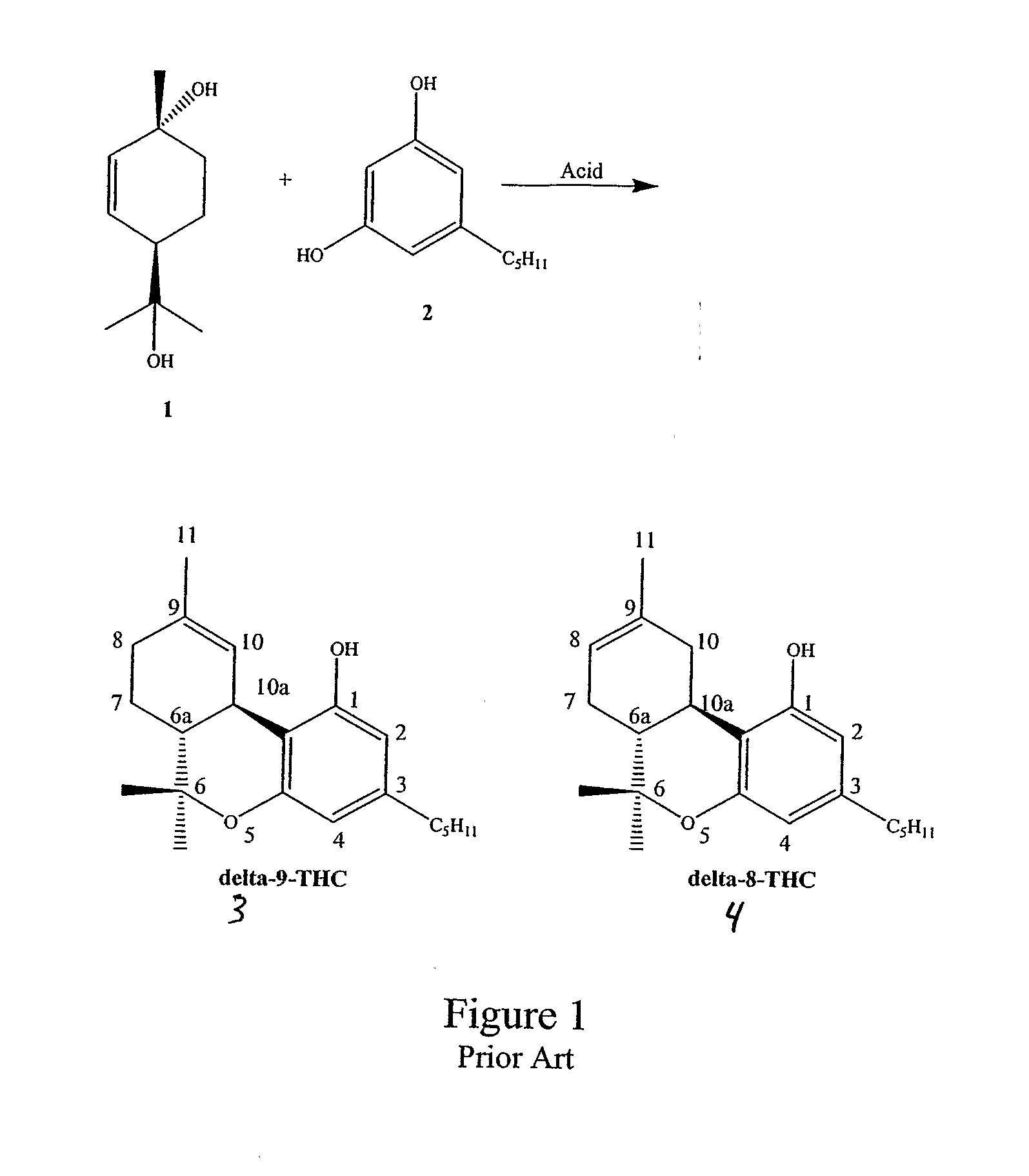 Methods and Intermediates for the Synthesis of Delta-9 Tetrahydrocannabinol