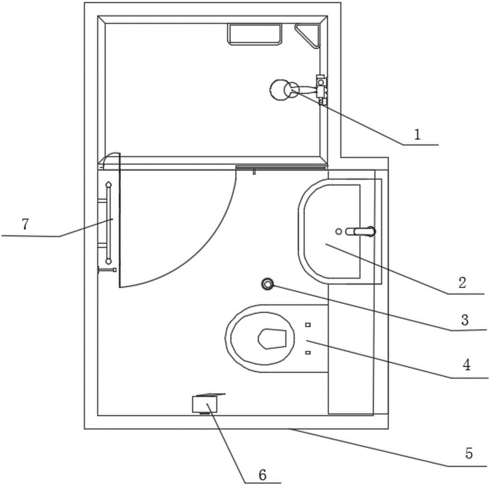 Steel structure toilet