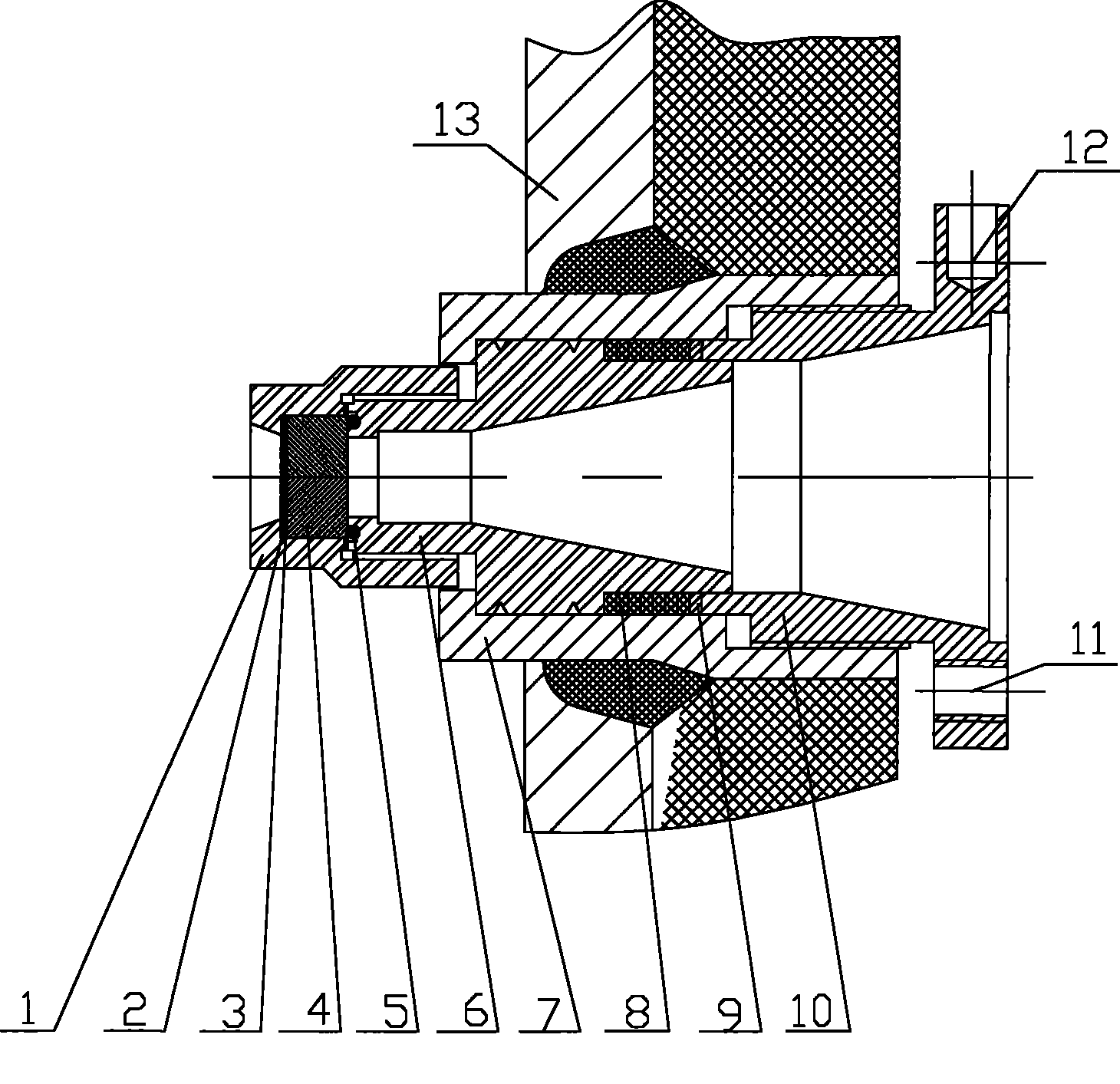 Viewing mirror for implementing in situ optical observation in high-temperature highly pressurised liquid entironment and applications