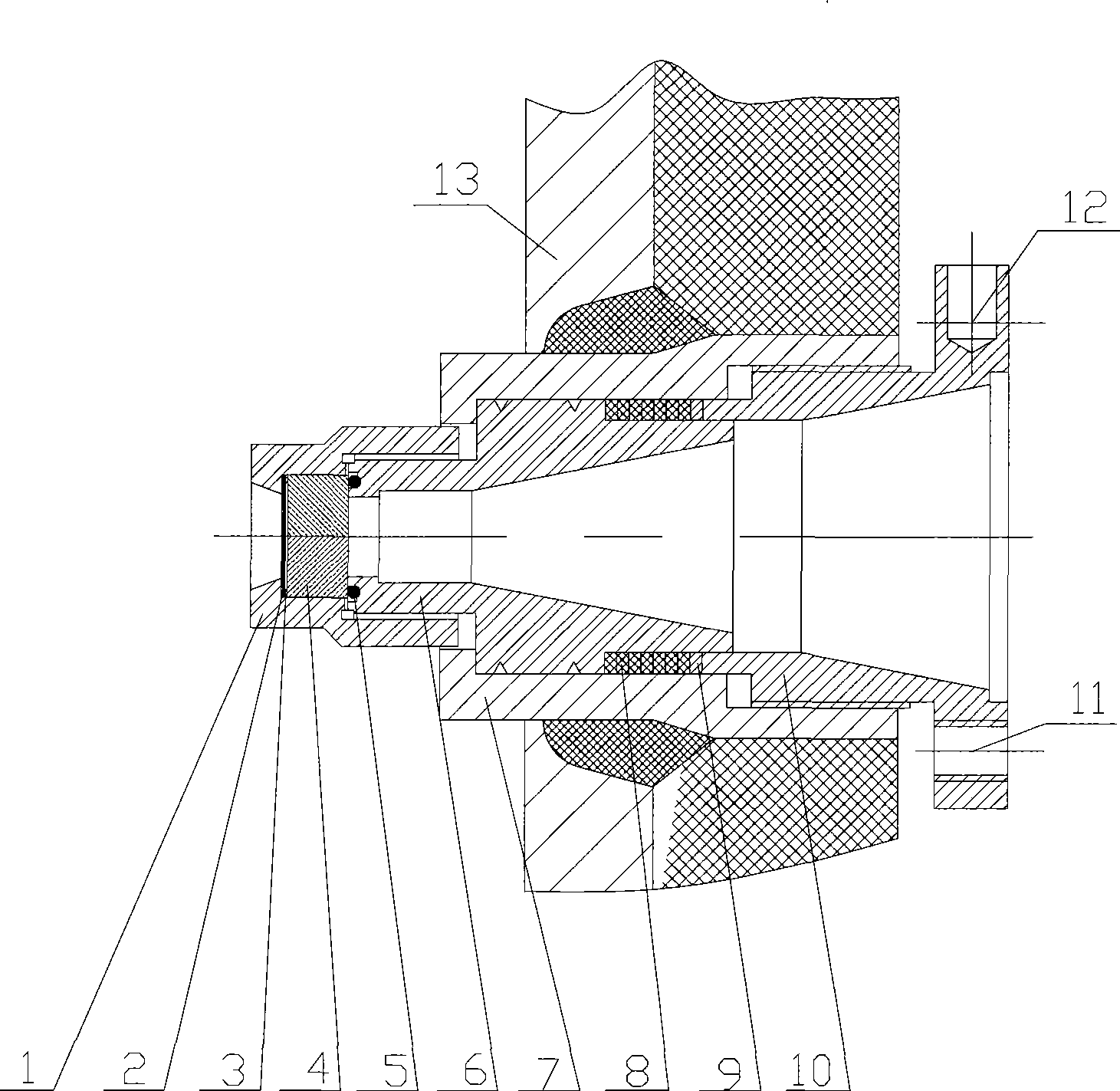 Viewing mirror for implementing in situ optical observation in high-temperature highly pressurised liquid entironment and applications
