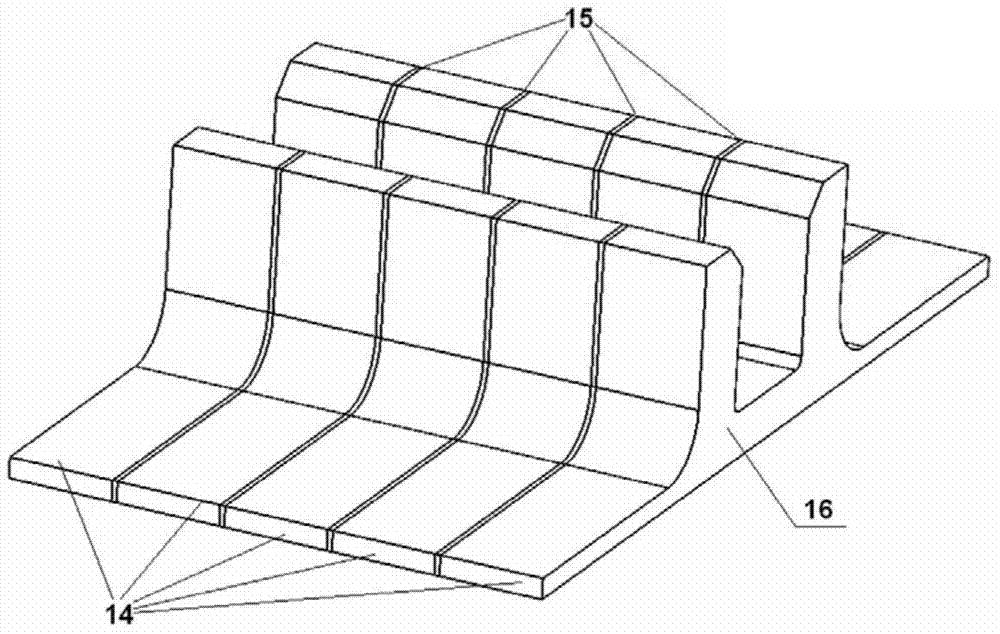 Composite material pi-type lug interface and integral co-curing forming method