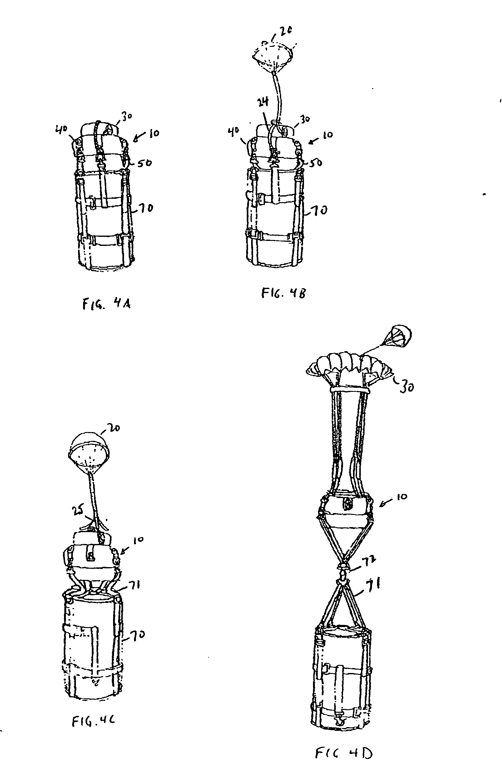 Steerable parachute control system and method